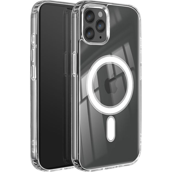 Swissten, Custodia Magsafe Per Iphone11 Pro Max Rinforzata Magstick Clear Jelly, Trasparente-image