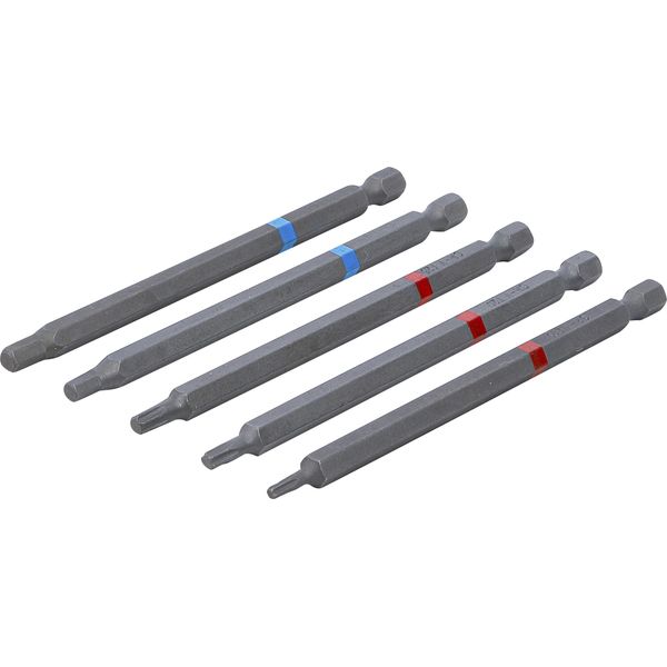 Set Di Bit | Esagono Esterno 6,3 Mm (1/4") | Esagono Interno, Profilo A T (Per Torx) | Lunghezza 110 Mm | 5 Pz."-image