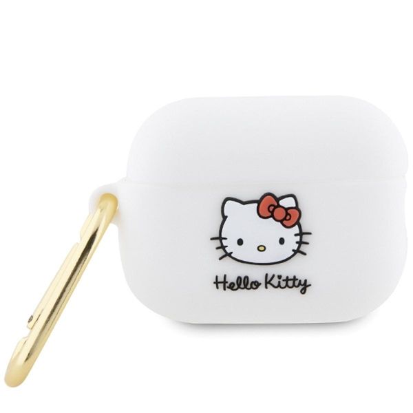 Hello Kitty Hkap23Dkhsh Airpods Pro 2 (2022/2023) Cover BiałY/Bianco Silicone 3D Kitty Head-image