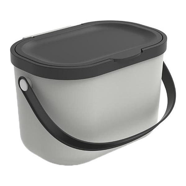 Rotho Albula 1054606161WS - Cestino Per Rifiuti Con Coperchio (3,2 L)-image