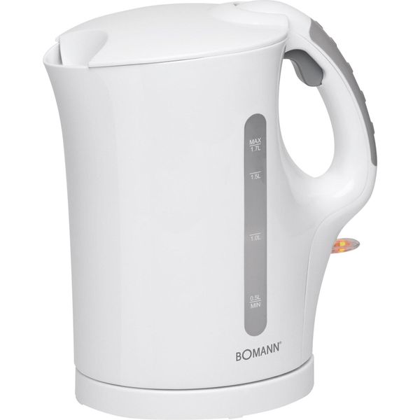 Bollitore Bomann® | Bollitore 1,7 L Con Spegnimento Automatico E Manuale | Filtro Anticalcare Rimovibile | Max. 2200Watt | Wk 6079 Cb Bianco-image