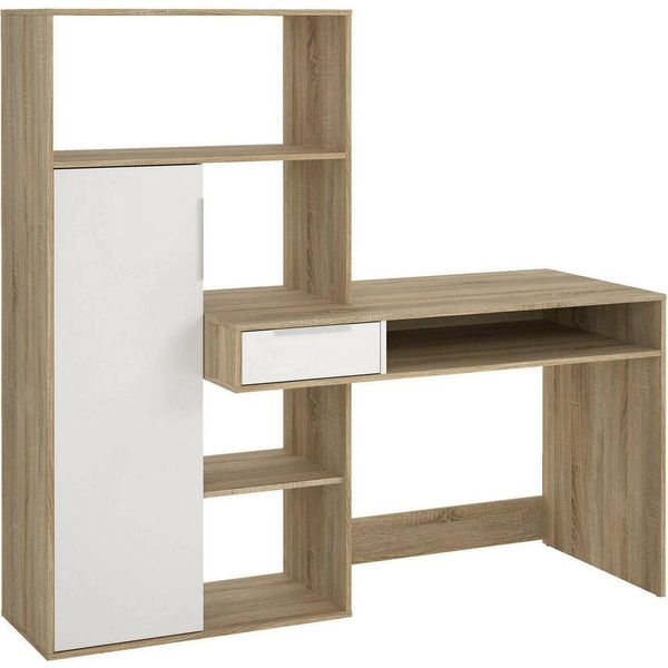 Scrivania Function Plus Struttura In Rovere / Bianco-image
