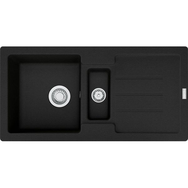 Franke Smart Strata Vestavný DřEz Fragranit DřEz Stg 651-86 Onyx OtočNý KnoflíK Od 60 Cm 114.0657.825-image