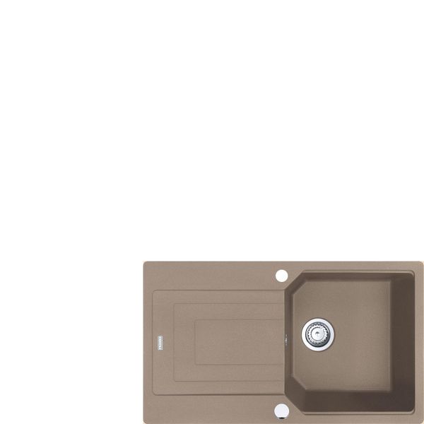 Franke Urban Ubg 611-86 Lavello In Cashmere Con Manopola Eccentrica In Acciaio Inox / Dimensioni Del Foro 840 X 480 Mm R15 / Lavello In Granito-image