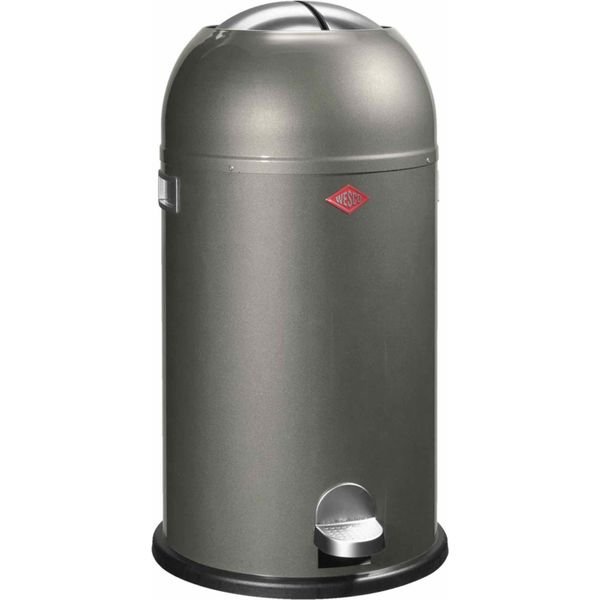 Wesco MüLleimer Kickmaster, Abfallsammler, Tretabfallsammler, Stahlblech, Graphit, 33 L, 184631-13-image