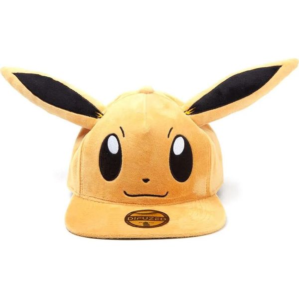 Czapka Snapback PokéMon Z Pluszowym Eevee - Licencjonowany Produkt-image