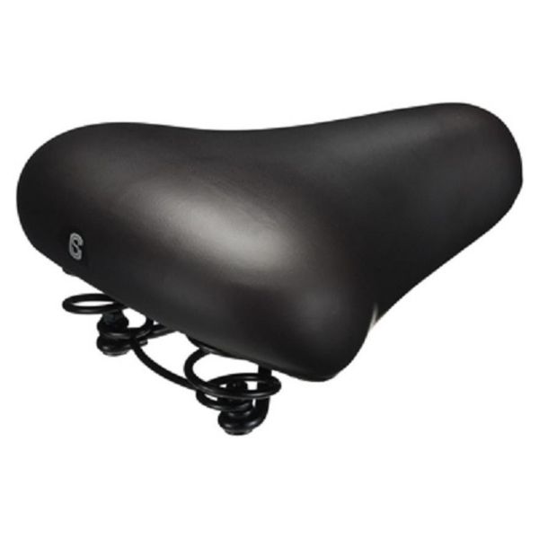 Selle Comfort City Sella Da Bicicletta Economica Con Stelo In Schiuma Nero-image