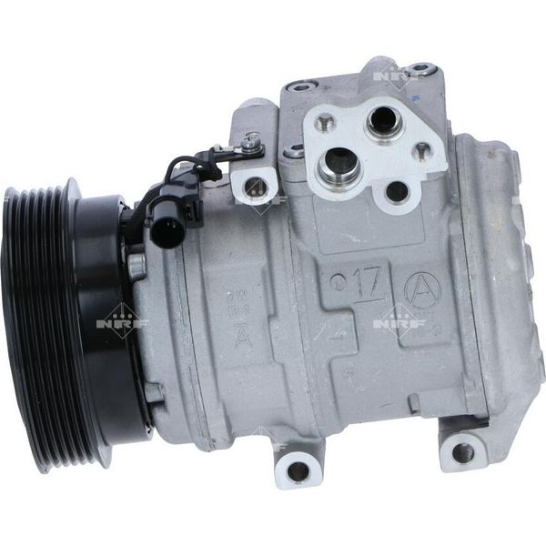 Compressore Aria Condizionata Con Puleggia A V 118Mm Nrf Per Kia Carens Iii-image
