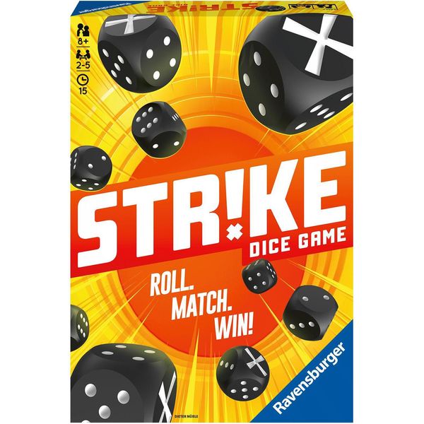 Ravensburger 26840 - Strike, Gioco Da Tavolo, Gioco Di Dadi Multicolore Per 2-5 Giocatori, Gioco Da Portare Con Sé Dagli 8 Anni, Gioco Per Famiglie-image