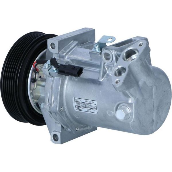 Compressore Aria Condizionata Con Puleggia A Cinghia Scanalata A V 125Mm Nrf Per Dacia Dokker-image