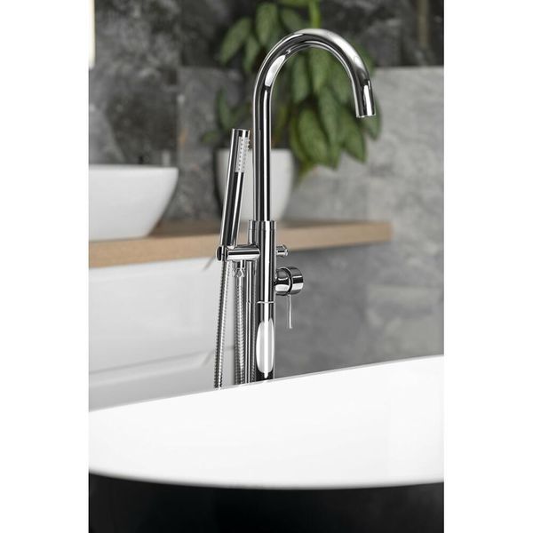 Ceto Miscelatore Per Vasca Da Bagno A Libera Installazione, 1175 Mm, Cromo-image