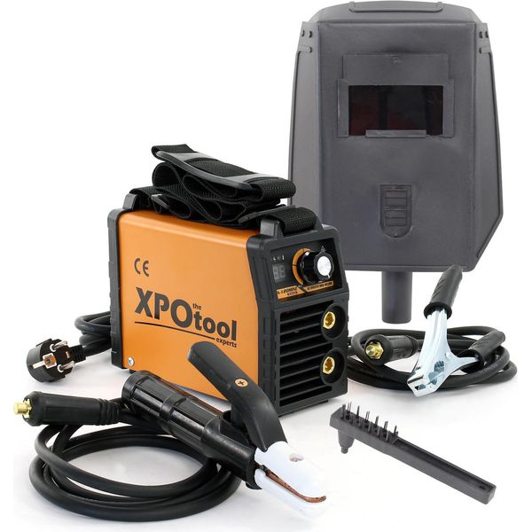 Xpotool Saldatore Portatile Ad Elettrodi Mma 20-120A Igbt Inverter, Saldatore Elettrico Manuale Con Accessori, Saldatore Con Forza D'arco, Avviamento A Caldo E Funzione Antiaderente-image