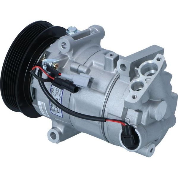 Compressore Aria Condizionata Con Puleggia Cinghia A V 125 Mm Nrf Per Nissan Qashqai-image