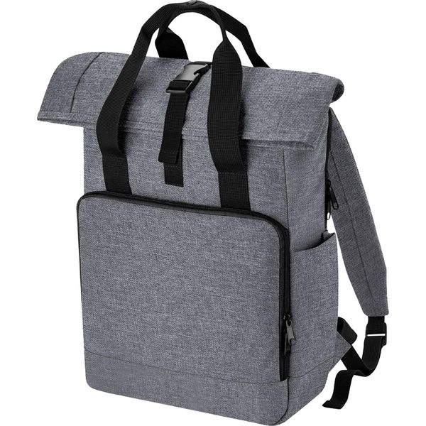 Bagbase - Borsa Per Laptop, Roll Top BC4941 (Taglia Unica) (Grigio Screziato)-image