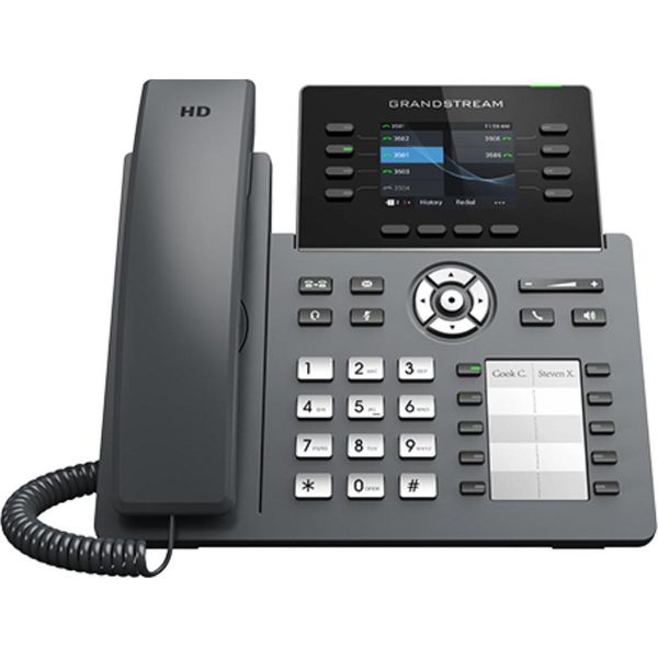 Grandstream Networks GRP2634 - Telefono Ip - Nero - Cornetta Con Filo - In-Band - Out-Of-Band - Info Sip - Su-image