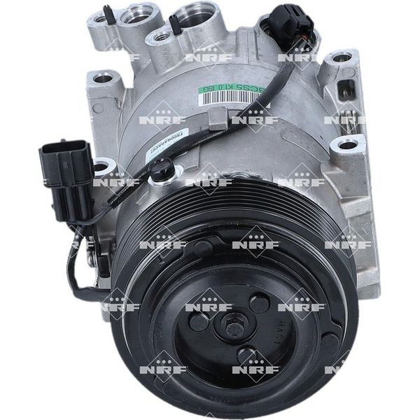 Compressore Aria Condizionata Con Puleggia A Cinghia Scanalata A V 112 Mm Nrf Per I10 Ii-image