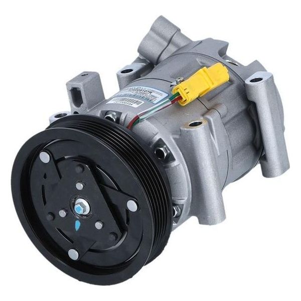 Compressore Aria Condizionata Con Puleggia A Cinghia Scanalata A V 125Mm Nrf Per Renault Kangoo-image