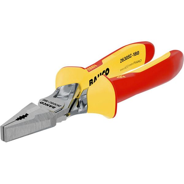 Pinze Universali Cromate Bahco Ergo™ Con Manici Bicomponenti Isolati E Tagliente Rinforzato 180 Mm Giallo Giallo Taglia Unica-image