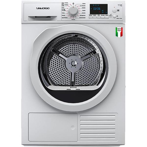 Sangiorgio SDR9P Asciugatrice Libera Installazione Caricamento Frontale 9 Kg A++ Bianco-image