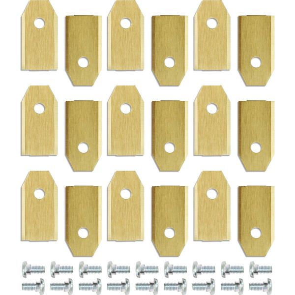Set Di Lame Per Tosaerba Robot Wiltec Titan V1 35 X 18 Mm - 18 Pezzi - Lame Per Tosaerba Robot, Lame Di Ricambio Per Tosaerba Compatibili Con Vari Modelli-image