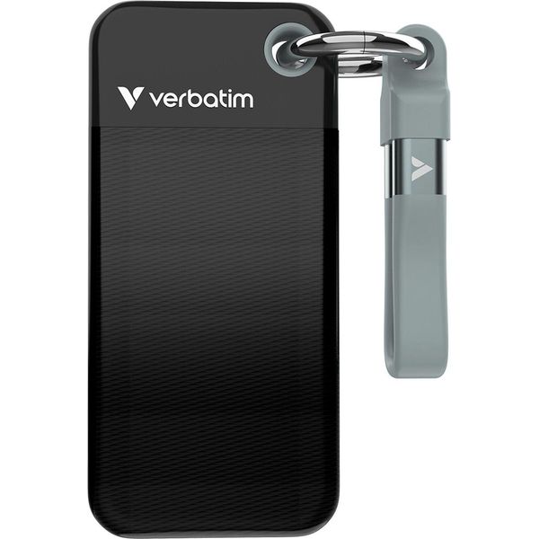 Verbatim Pocket Ssd 1 Tb Usb Tipo C 3.2 Gen 2 3.1 Gen 2 Nero Grigio-image