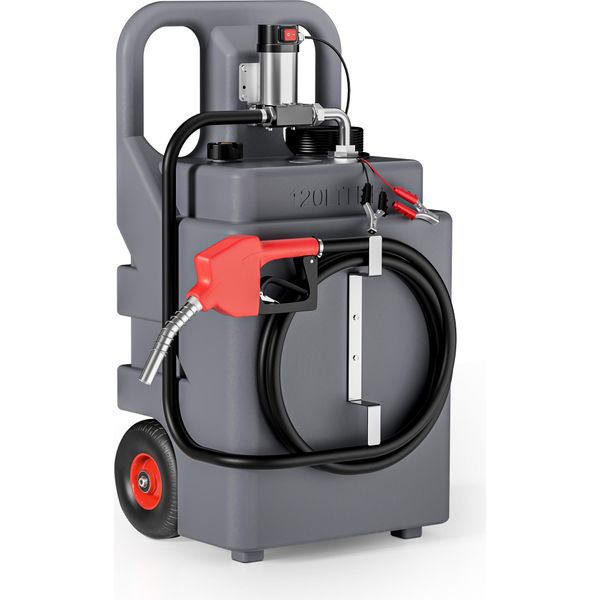 Sistema Di Serbatoi Mobili Wiltec Da 120 L Con Pompa Da 12 V, Serbatoio Per Gasolio, Sistema Di Serbatoi Diesel Portatili Per Un Rifornimento Flessibile-image