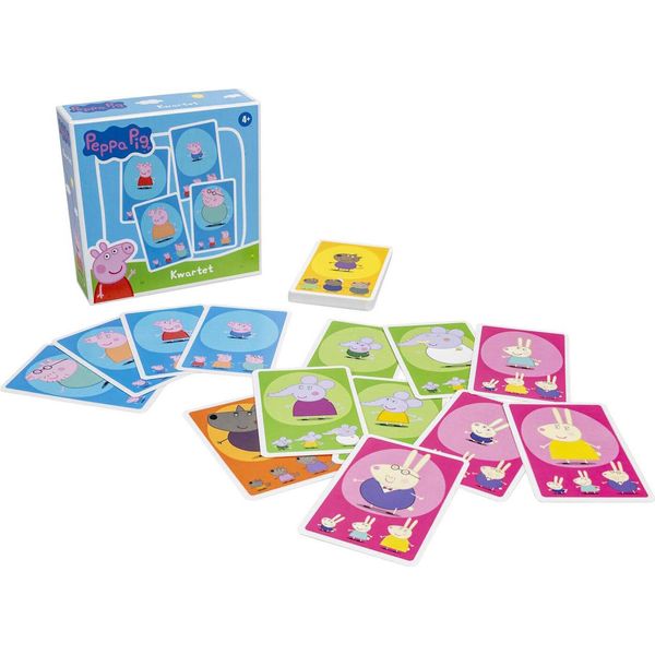 Tactic Quartet Peppa Pig, Gioco Di Carte, Famiglie Felici, 4 Anni, 15 Minuti, Gioco Per Famiglie-image