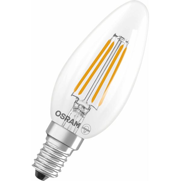 Osram Led-Lampe Classic, Dimmbar, E14, 2,5 W, 2700 K, Eek: B, 470 Lm, IP20, Warmweiß-image