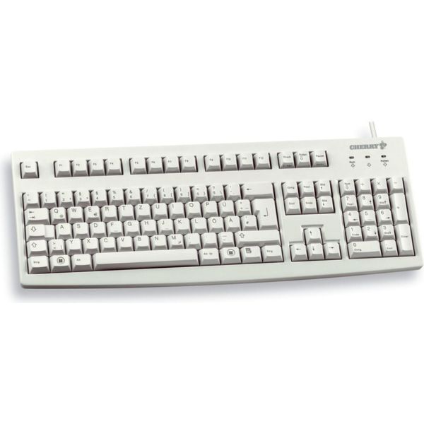 Cherry G83-6105, Dimensioni Complete (100%), Cablato, Usb, Qwertz, Grigio-image