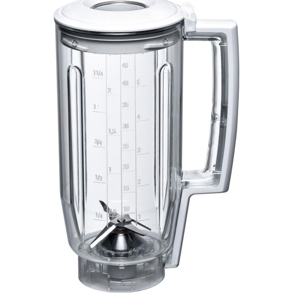 Bosch MUZ5MX1 - Frullatore - Per Robot Da Cucina - Bianco Traslucido - Per Bosch MUM52120, Styline MUM52120 (MUZ5MX1)-image