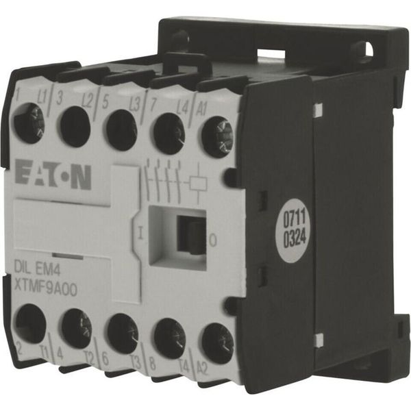 Contattore Di Potenza AC3/400V: 4Kw 4P Dc - Contattore Magnetico 9A 0VAC 24VDC DILEM4-G(24VDC)-image