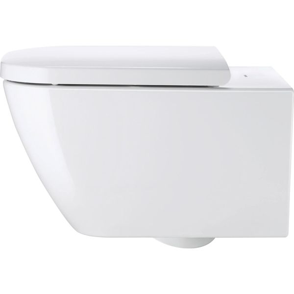 Wc Suspendu Duravit Happy D.2, à Fond Creux, Sans Bord, 540Mm, Avec Fixation Non Apparente, 22220900001, 22220900001-image
