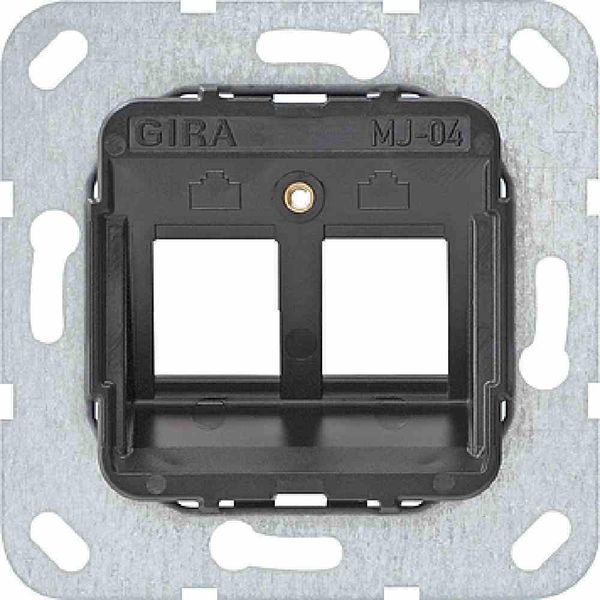 Gira Modular Jack 4 Anello Di Supporto Da Incasso A 2 Canali 560400-image