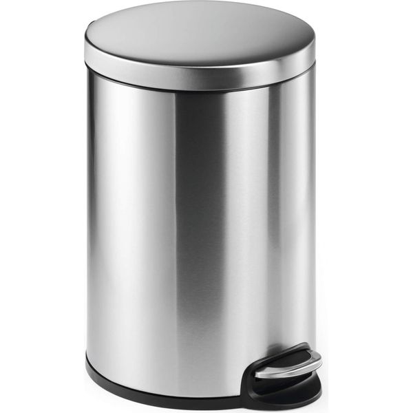 Durable Cestino Cilindrico Con Pedale In Acciaio Inossidabile 20L , Argento, 340223-image