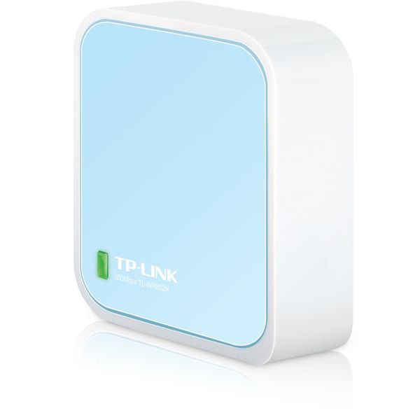 Tp-Link TL-WR802N Wireless Router Fast Ethernet Single-Band (2.4 Ghz) Blue White-image