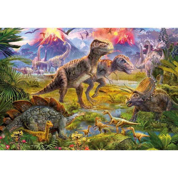 Educa Puzzle 9215969 - Raduno Di Dinosauri - Puzzle Da 500 Pezzi-image