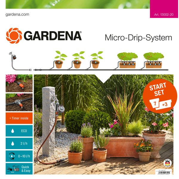 Gardena Micro-Drip-System Starter Set Flower Pots M Automatic - Micro-Drip-System Set-image