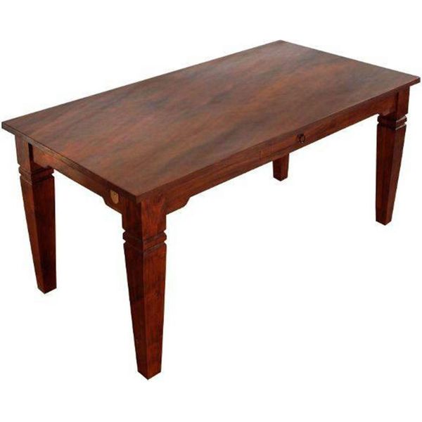 MASSIVMOEBEL24 | Tavolo Da Pranzo In Legno Di Acacia 180X90X76 Nougat Laccato Oxford #604-image