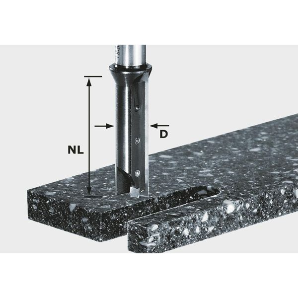 Fresa Per Scanalature Festool Inserti Indicizzabili Hw S12 D14/45 Wm-image