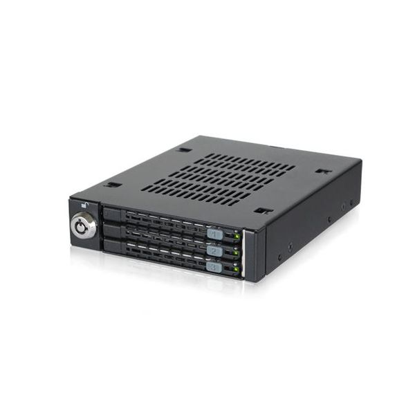 Icy Dock MB993SK-B We-Ra. Icydock 3X6,3Cm SATAI-III/SAS Hdd&Ssd In 1X3,5" 7Mm"-image