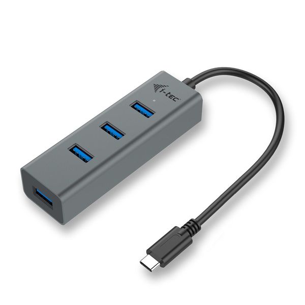 I-Tec Hub USB-C 3.1 In Metallo A 4 Porte, 4X Usb 3.0-image