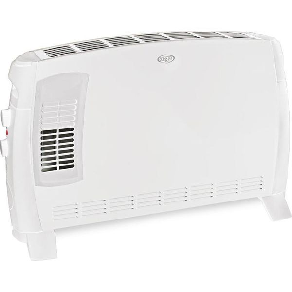 Argoclima Jazz T Termoconvettore Elettrico 2000W 3 Livelli Bianco Con Turbo E Timer-image