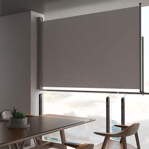 Vidaxl Tenda Laterale Retrattile 160X300 Cm Grigio-image