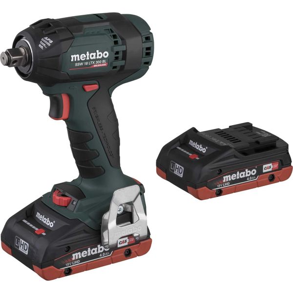 Metabo Ssw 18 Ltx 300 Bl - Avvitatore A Impulsi - A Batteria - Attacco Quadro Da 1/2 Pollice 12,7 Mm - 300 N-M - 2 Batterie-image