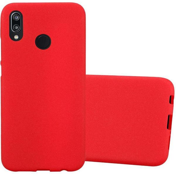 Cadorabo Custodia Protettiva Per Huawei P20 Lite 2018 / Nova 3E Custodia In Rosso Per Cellulare Tpu Etui Cover Case-image