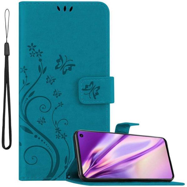 Cadorabo Cover Per Samsung Galaxy S10 4G Cover Protettiva In Blu Cover Protettiva Cover Telefono Cellulare Cover Fiori Custodia Fiore-image