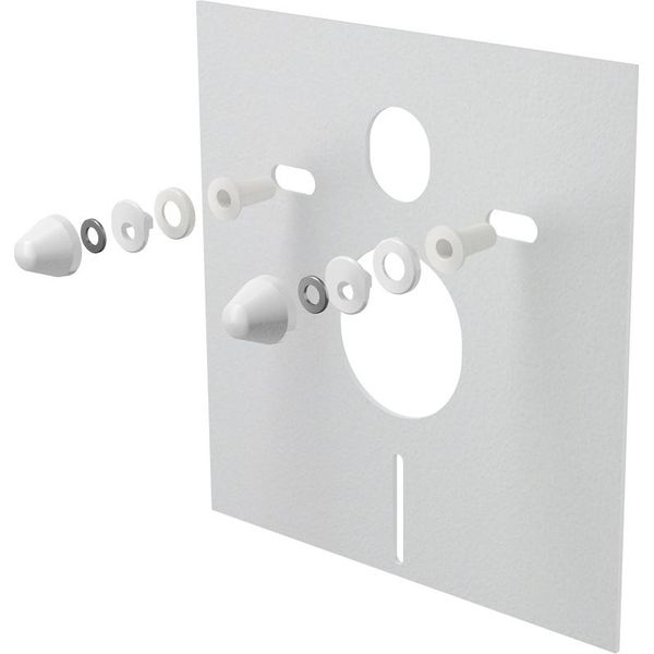 Alcadrain Schallschutz FüR Wand-Wc Und Bidet Mit ZubehöR Und WeißAbdeckung-image