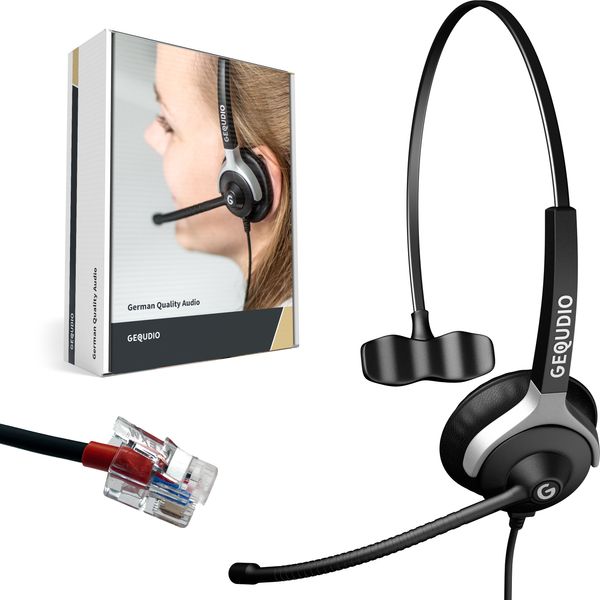 Gequdio WA9002 Gequdio Headset 1-Ohr FüR Yealink,Snom,Grandstream Mit Kabel-image