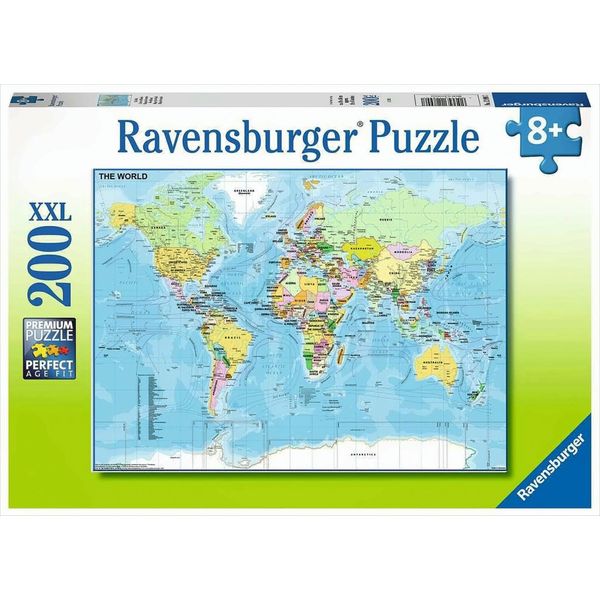 Ravensburger 12890 Puzzle Il Mondo 200 Pezzi Xxl-image