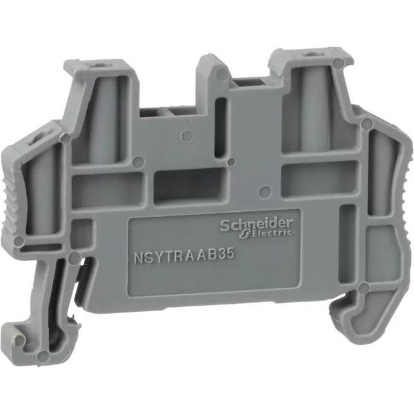 Schneider Electric Nsytr Morsetto Terminale, A Scatto, 5,2 Mm, Per Guide Din 35 Mm NSYTRAAB35-image